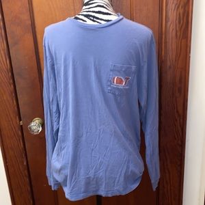 Vineyard Vines blue football ;long sleeve T-shirt size medium